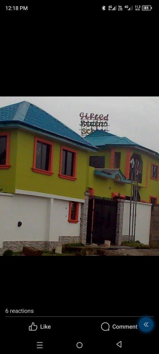 School Entrance at Gifted Brains School, Ibafo